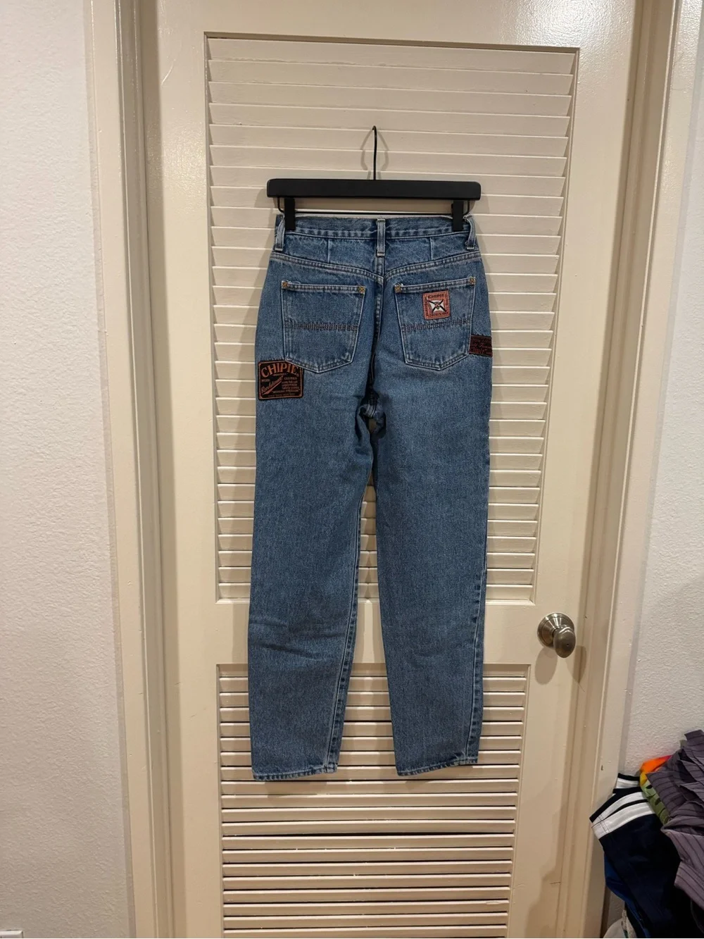 Vintage Chipie patchwork high waisted mom jeans